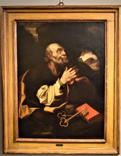 Saint Pierre - Hendrick Goltzius, fin de XVIe - Tableaux et dessins Style Louis XIII